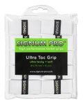 Signum Pro Overgrip Ultra Tac 0.70mm white 10-pack clip bag