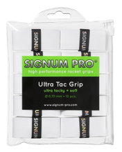 Signum Pro Overgrip Ultra Tac 0.70mm white 10-pack clip bag