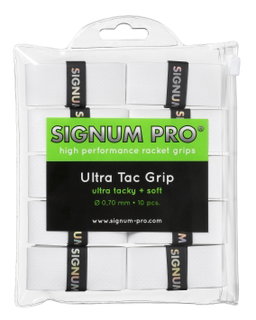 Signum Pro Overgrip Ultra Tac 0.70mm weiss 10er Clip-Beutel