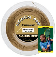 Signum Pro Tennissaite Firestorm (Haltbarkeit+Power) gold 200m Rolle