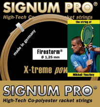 Signum Pro Tennissaite Firestorm (Haltbarkeit+Power) gold 12m Set