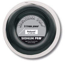 Signum Pro Tennissaite Outbreak (Haltbarkeit+Power) anthrazit 200m Rolle