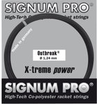 Signum Pro Tennissaite Outbreak (Haltbarkeit+Power) anthrazitgrau 12m Set