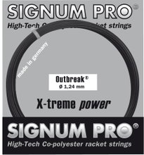 Signum Pro Tennissaite Outbreak (Haltbarkeit+Power) anthrazitgrau 12m Set