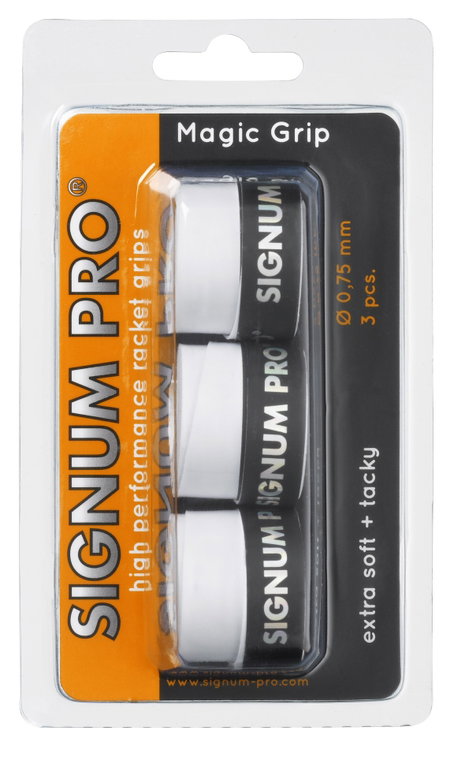 Signum Pro Overgrip Magic 0.75mm white 3 pack