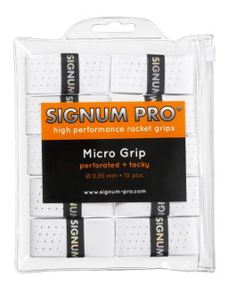 Signum Pro Overgrip Micro 0.55mm weiss 10er Clip-Beutel