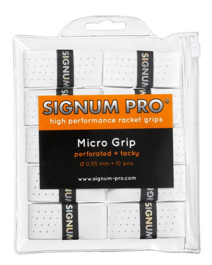 Signum Pro Overgrip Micro 0.55mm weiss 10er Clip-Beutel