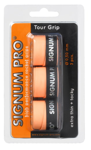 Signum Pro Overgrip Tour 0.5mm orange 3er
