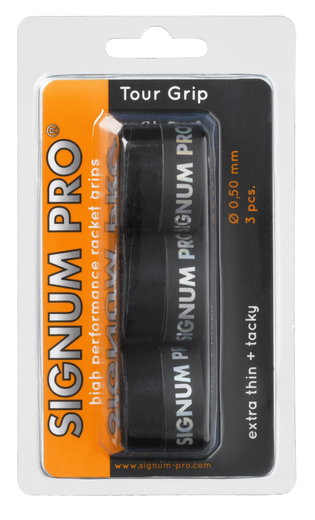 Signum Pro Overgrip Tour 0.5mm schwarz 3er