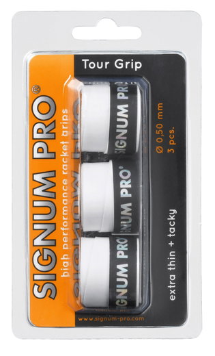 Signum Pro Overgrip Tour 0.5mm weiss 3er