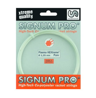Signum Pro Tennissaite Plasma Hextreme PURE weiss 12m Set