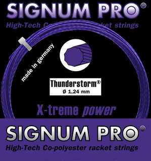 Signum Pro Tennissaite Thunderstorm (Haltbarkeit+Spin) violett 12m Set