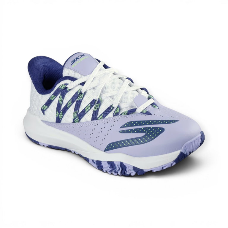 Skechers Tennisschuhe Relaxed Fit Viper Court Rally Allcourt weiss/violett Damen