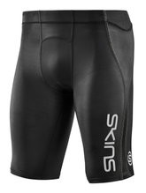 Skins Spodnie Funkcyjne 3-Series Half Tight 400 Krótkie (obcisłe) czarne/żółte Mężczyźni
