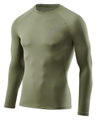 Skins Funktionsunterwäsche Langarmshirt 2-Series (enganliegend) khakigrün Herren