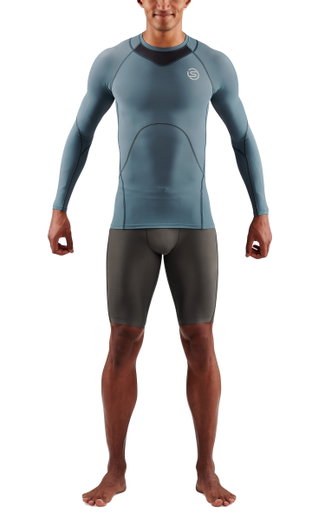 Skins Functional Underwear Long Sleeve Shirt 3-Series (tight-fitting) blue-gray Men