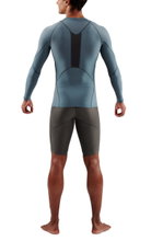 Skins Funktionsunterwäsche Langarmshirt 3-Series (enganliegend) blaugrau Herren