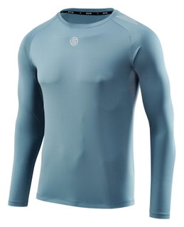 Skins Funktionsunterwäsche Langarmshirt 3-Series (perfekte feuchtigkeitstransport) blau/grau Herren