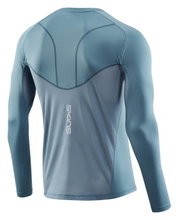 Skins Funkcjonalna bielizna termoaktywna Longsleeve 3-Series (idealny transport wilgoci) niebiesko/szary mężczyźni