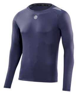 Skins Funktionsunterwäsche Langarmshirt 3-Series (perfekte feuchtigkeitstransport) navyblau Herren