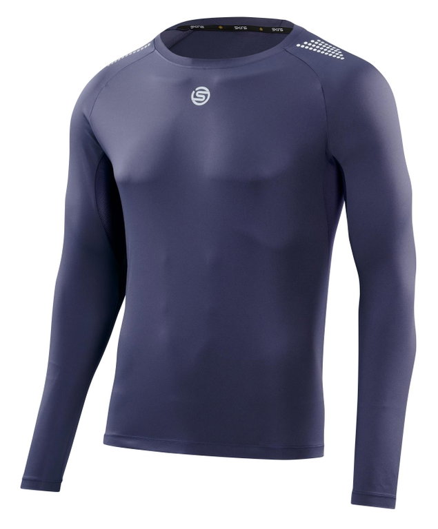 Skins Funktionsunterwäsche Langarmshirt 3-Series (perfekte feuchtigkeitstransport) navyblau Herren