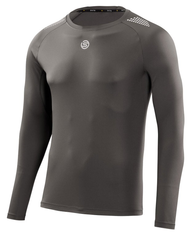 Skins Funktionsunterwäsche Langarmshirt 3-Series (perfekte feuchtigkeitstransport) charcoalgrau Herren
