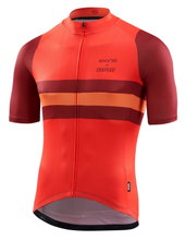 Skins Fahrrad-Tshirt Cycle X Chapeau (Front-Reißverschluss, schnelltrocknend, 3 Rückentaschen) rot Herren