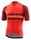 Skins Fahrrad-Tshirt Cycle X Chapeau (Front-Reißverschluss, schnelltrocknend, 3 Rückentaschen) rot Herren