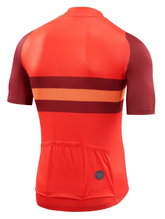 Skins Fahrrad-Tshirt Cycle X Chapeau (Front-Reißverschluss, schnelltrocknend, 3 Rückentaschen) rot Herren