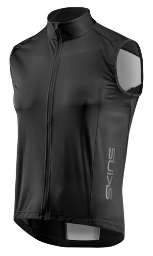 Skins Bicycle Windproof Vest Cycle Windproof Vest (Protection against Wind and Weather) Graphite Grey/Black Men