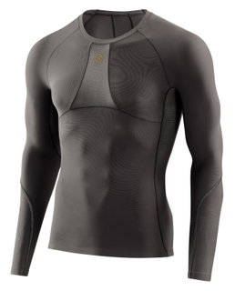 Skins Functional Underwear Long Sleeve Shirt 5-Series (tight-fitting) charcoal grey Men