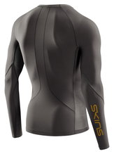 Skins Funktionsunterwäsche Langarmshirt 5-Series (enganliegend) charcoalgrau Herren