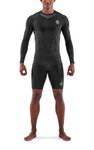 Skins Funktionsunterwäsche Langarmshirt 3-Series (enganliegend) schwarz Herren