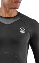 Skins Funktionsunterwäsche Langarmshirt 3-Series (enganliegend) schwarz Herren