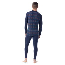 Smartwool Funktionsunterwäsche Langarmshirt Classic Thermal (wärmende Merinowolle, Rundhals) navyblau Herren