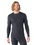 Smartwool Funktionsunterwäsche Langarmshirt Classic Thermal (wärmende Merinowolle, Rundhals) dunkelgrau Herren