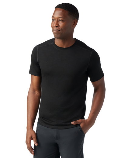 Smartwool Funktions-Tshirt Merino Tee (strapazierfähig, Merinowolle) schwarz Herren