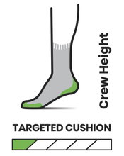 Smartwool Wandersocke Crew Hike Targeted Cushion (Merinowolle, atmungsaktiv) schwarz/grau - 1 Paar