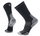 Smartwool Hiking Sock Crew Hike Targeted Cushion (Merino Wool, breathable) black/grey - 1 pair