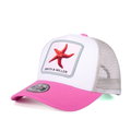 Smith&Miller Basecap Miramar Trucker Youth Cap weiss/pink/grau - 1 Stück