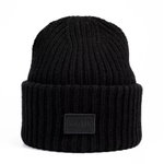 Smith&Miller knitted beanie in vermilion - black material mix - 1 piece