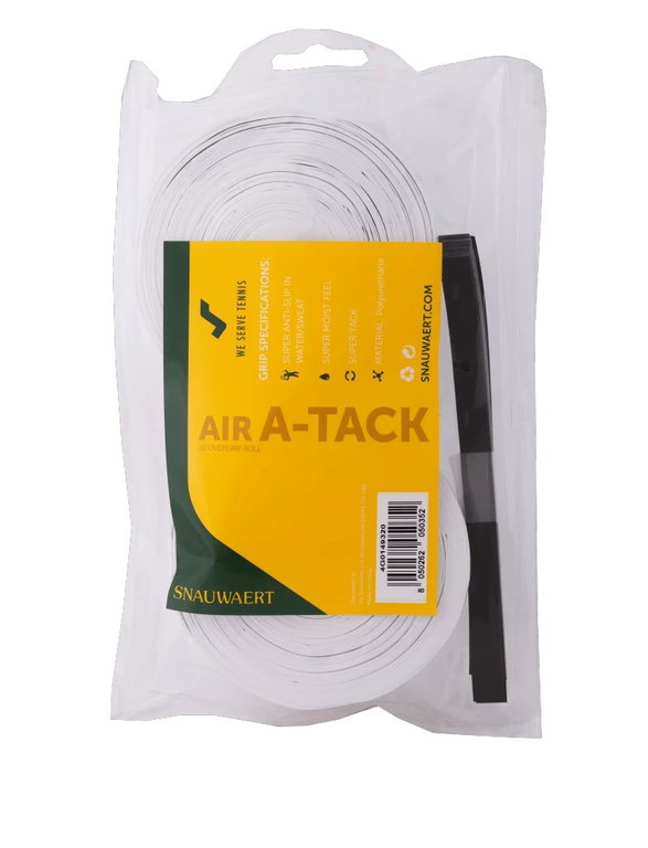 Snauwaert Overgrip Air A-Tack (glatt/haftend) weiss 30er Clip-Beutel