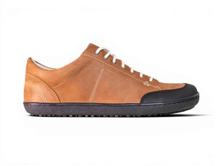 Sole Runner Barfussschuhe Sneaker Ares Cognac (Nubukleder) braun