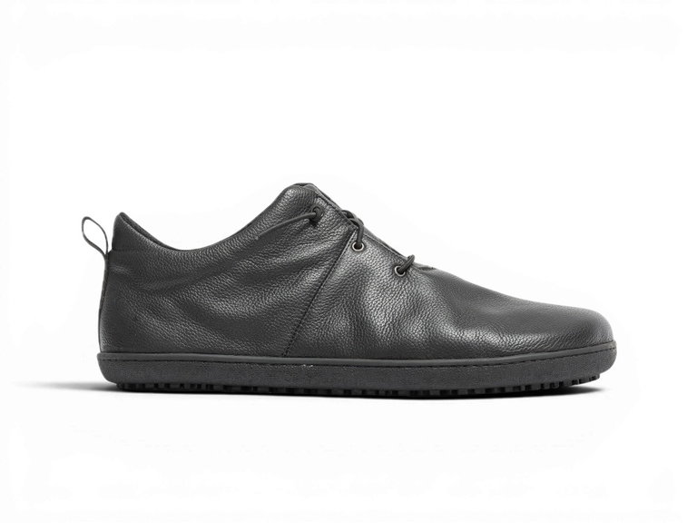 Sole Runner Barfussschuhe Sneaker Deimos Leder (breite Zehenbox) schwarz