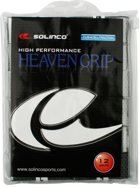 Solinco Overgrip Heaven 0.6mm szary 12 sztuk w torbie z klipsem