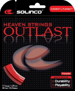 Solinco Tennis String Outlast (Durability+Control) red 12m Set