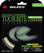 Besaitung mit Tennissaite Solinco Tour Bite & Vanquish Hybrid