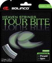Solinco Tennissaite Tour Bite (Haltbarkeit+Spin) silber 12m Set