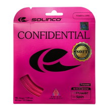 Solinco Tennissaite Confidential Soft (Haltbarkeit+Spielgefühl) pink 12m Set