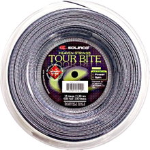 Solinco Tennis String Tour Bite Diamond Rough (Spin+Durability) silver 200m roll